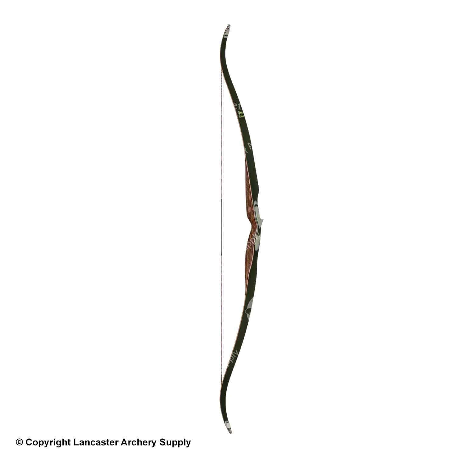 Bear Kodiak Traditional Recurve Bow (Shedua/Purple Heart/Green Glass) 2 Bear Kodiak Traditional Recurve Bow (Shedua/Purple Heart/Green Glass) - Image 2