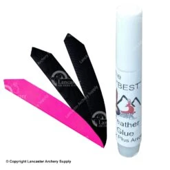 Ozark SWAG Bag Target Maxx 4.5" Complete Feather Package -Bow Shop 1610022 hotpink black