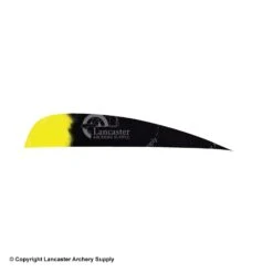 Ozark Eagle Tips 4" Parabolic Feather -Bow Shop 1610023 black yellow