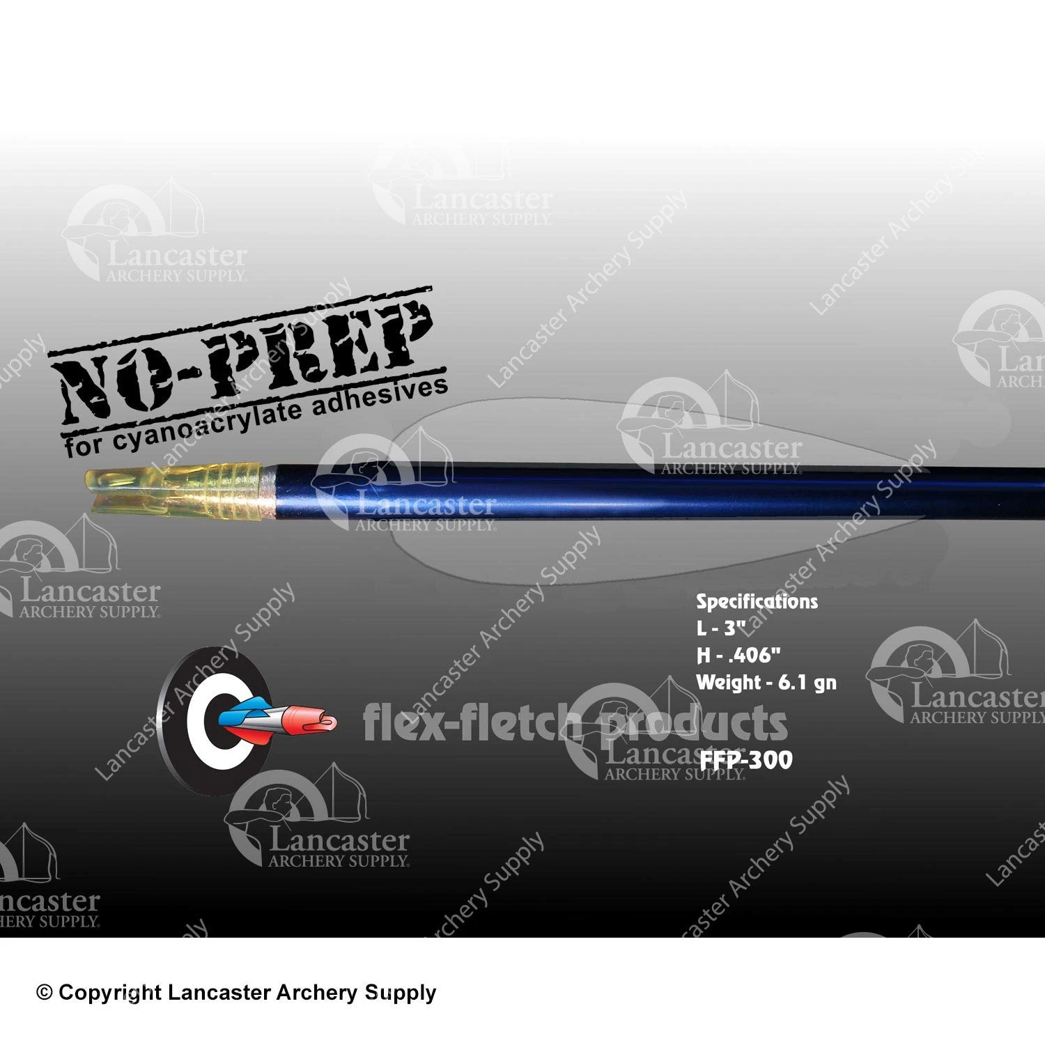 Flex-Fletch FFP-300 No-Prep Vanes 1 Flex-Fletch FFP-300 No-Prep Vanes