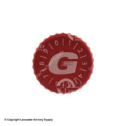 Black Gold Competition 2A Colored Sight Knob Kit -Bow Shop 3200050 red