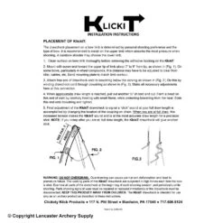 Terry Klickit Clicker -Bow Shop 4310002 instructions 3a8f00f4 d118 457b bf6d a8e15507d40e