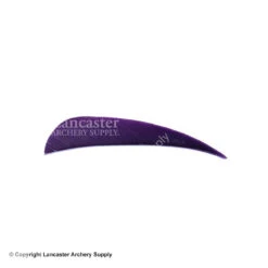 Trueflight 3" RW Round Back Feather -Bow Shop 5200003 purple