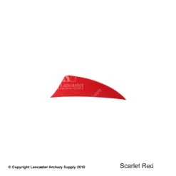 Trueflight 2" Shield Back RW HP Feather -Bow Shop 5200009 scarletred