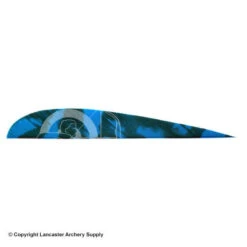 Trueflight Camo 4" RW Round Back Feather -Bow Shop 5200010 blue