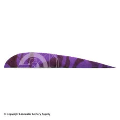 Trueflight Camo 4" RW Round Back Feather -Bow Shop 5200010 purple