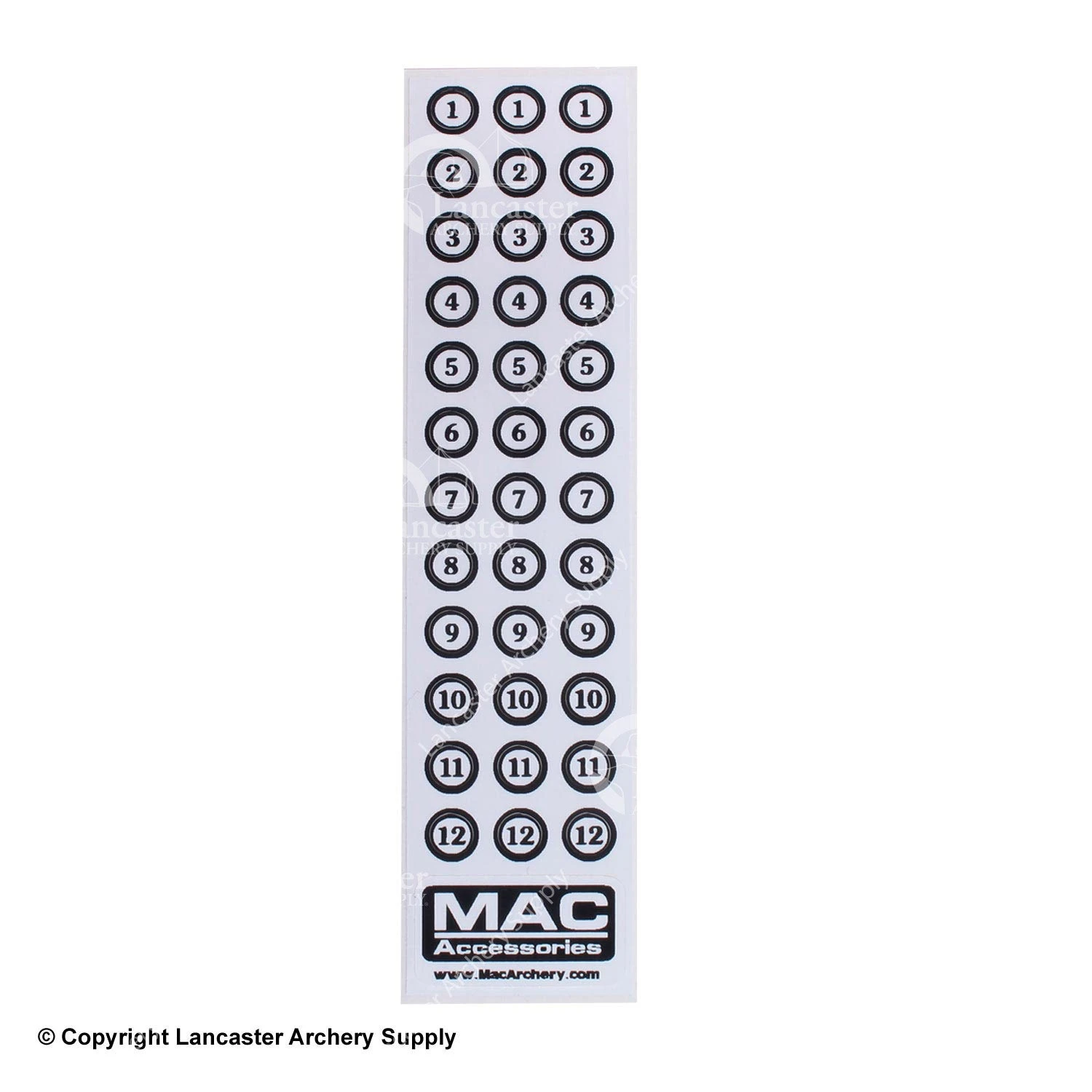 Merlin MAC Arrow Number Decals 1 Merlin MAC Arrow Number Decals