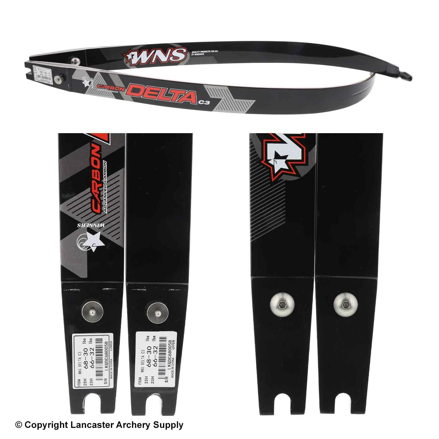 Win Win WNS Delta C3 Carbon/Wood ILF Recurve Limb (Open Box X1030292) 2 Win Win WNS Delta C3 Carbon/Wood ILF Recurve Limb (Open Box X1030292) - Image 2